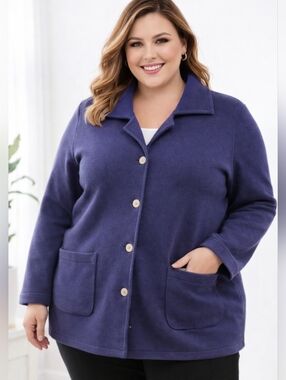 Andrea Jovine Classic Professiinal Look Wool Blend‎ Sweater Jacket 2X